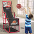 Kids Basketball Hoop Set with Stand, Arcade Game with 5 Inflatable Balls, Easy Set Up for Indoor Outdoor Competition