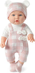 eDollable 12 Inches Set 3+ Baby Doll Toys with Accessories, Includes Doll Carrier Bassinet Bed, Pacifier and Blanket