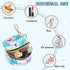 Jellyfish and Starfish Round Pacifier Storage Case with Zipper, Portable Pacifier Case for Travel, Diaper Bag & Purse