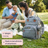 Backpack BabbleRoo Diaper Bag - Baby Essentials Travel Bag - Multi Function Water Resistant Diaper Bag, Travel