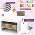 12-Slot 11.7", Sintuff Wooden Puzzle Organizer Rack, Jigsaw Puzzle Holder for Standard Size Puzzles up to Layered