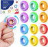 Sensory Toys Fidget Rings for Kids - 12 Pcs Finger Spinner Rings