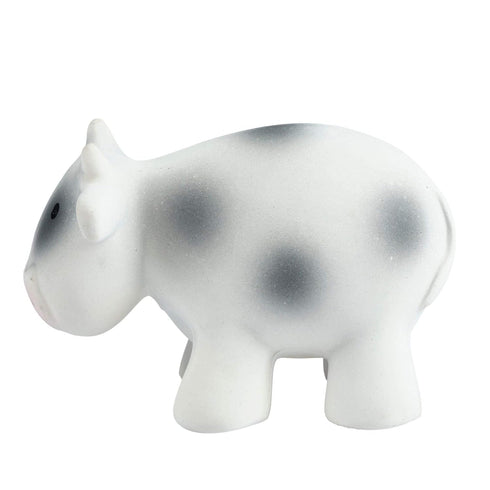 Organic Cow Rubber Rattle & Teether for Babies