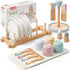 Lonico Wooden Play Kitchen Accessories Toys for Toddlers 3-5, Kids Play Kitchen