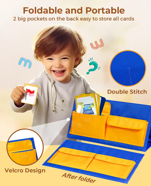 Gamenote Word Building Desktop Pocket Chart - CVCC & CCVC Word Phonics GameSight Words Flash Cards Kindergarten