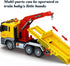 15 Inch Set 8-10 Friction Powered Large Tow Truck Toy with Lights & Sounds, Movable Crane Arm, Tow Mater Tilt Ramp