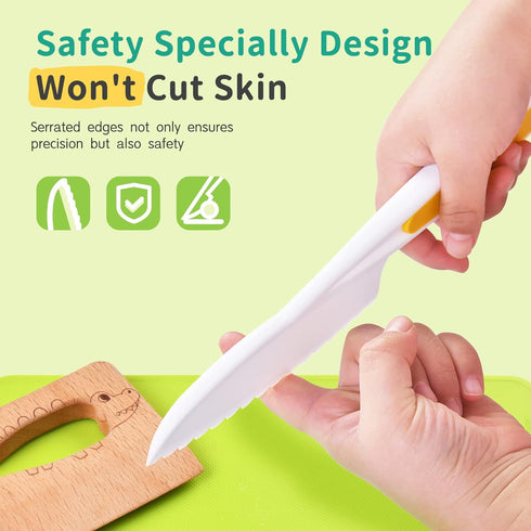 Montessori Kitchen Tools: 13Pcs Toddler Knife Set for Real Cooking, Birthday Gift