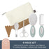 9pc Dreambaby Neat & Tidy Wheatgrass Baby Grooming Kit - Eco-Friendly Baby Care Kit with Cotton & Cork Travel Bag