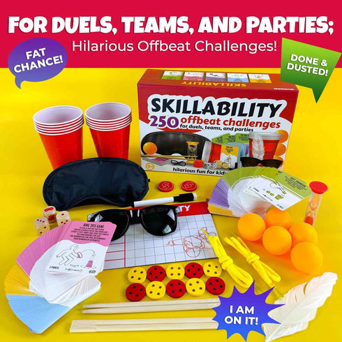 250 2-14 QUOKKA Party Games for Adults and Family - Challenges I Fun Group or Family Activity with Teens, Kids, Friends