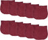 Bush Mane 6 Layer 100% Cotton Bubble Gauze Burp Cloths- Rustic Red- 10/Pack