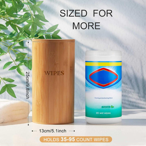Willinglong Countertop Refillable Wet Wipes Dispenser Disinfecting Wipe Container with Magnetic Lid Stylish Decorative