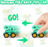 20 Pack 4-8 Dinosaur Pull Back Car for Classroom Prizes, Party Favors for Kids Toddlers Years Old, Bulk Pull Back Car