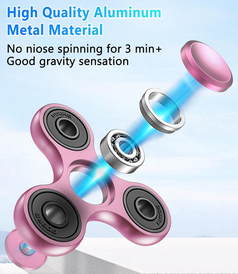 ATESSON Fidget Spinner Toy - Ultra Durable Stainless Steel Bearing - High Speed Hand Spinner for Stress Relief