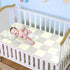 SyXIOP 28" 52" Gray Beige Checker Plaid Cooling Baby Waterproof Crib Mattress Cover x Absorbent Padded Crib for Kids
