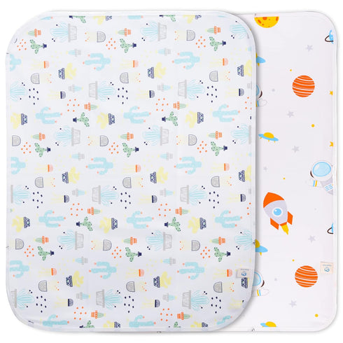 37.5x27.5 Inch 2 Pack Baby Changing Pad Changing Table Pads Waterproof Large Size Portable Diaper Changing mat Liners