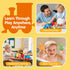 2-4, Set 8 Counting Eggs,2-3 hahaland Dinosaur Toys for Toddlers Montessori Learning Toy Matching Train with Dinosaurs