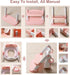 Potty Training Seat, Cute Tiger Design Elements, Foldable Toilet Seat with Soft Cushion, Suitable for Both Boys