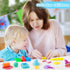 144 Set 3-8 PCS Dough Tools for Kids Ages Includes Letter & Number Cutters, Animal Cutters, Dinosaur Molds, Extruder