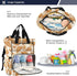 SUABO Backpack Bread Milk Pattern Baby Diaper Bag Large Bag Waterproof Travel Diaper Bags for Moms and Dads