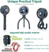 snawowo Mini Handheld Personal Portable Fan, USB or Battery Powered, Flexible Tripod Clip for Camping Traveling