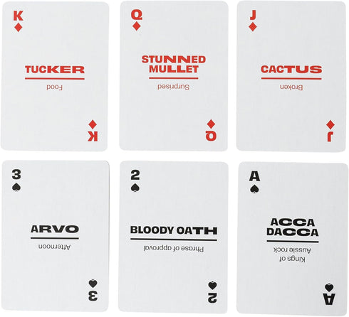 Aussie Lingo Playing Cards, Travel Flashcards to Learn Aussie Slang Vocabulary in a Fun Way