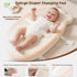 Baby Diaper Changing Pad with Wipeable & Waterproof PU Cover, Contoured Baby Changing Pad for Dresser, Non-Slip