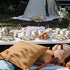 Camping Party Supplies Set, Outdoor Adventure Decorations for 20, Plates, Napkins, Cutlery for Birthday