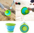 Egashow 8 Playset, 2 1 Set PCS Kids Collapsible Bucket Beach Sand Toys Sensory Portable Sandbox Digging Toys Including