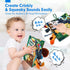 Baby Books for 0-6 Months, High Contrast Sensory Tummy Time Toys, Touch Feel Book for 6-12 Months, Christmas Gift