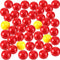 Gejoy 42 Pieces Game Replacement Marbles, 2 Sets Compatible with Hungry Hungry Hippos, 38 Red and 4 Yellow