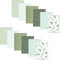 Hudson Baby Unisex Cotton Flannel Burp Cloths Bundle, Eucalyptus, One Size