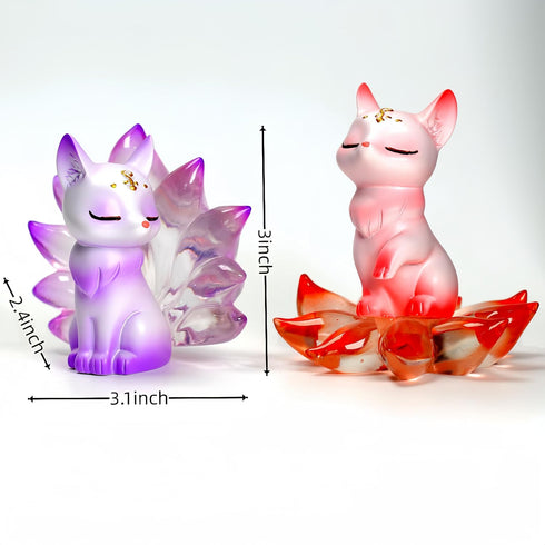 Nine-Tailed Fox Mystery Box Action Figure Toys, Random Design Cute Collectible Toys for Birthday Gifts