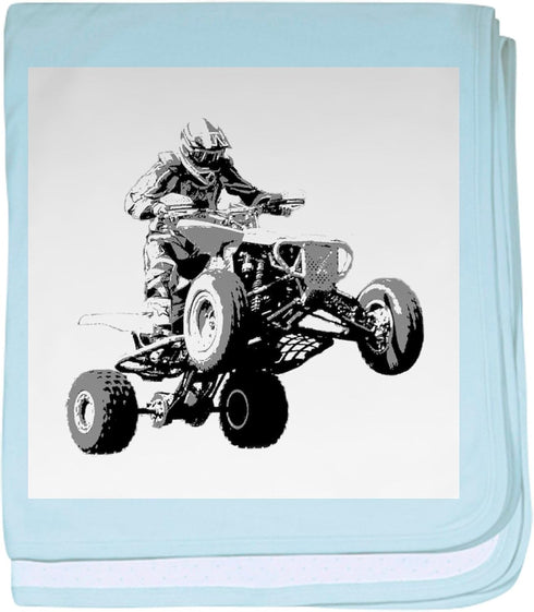 CafePress ATV Racing Baby Blanket, Super Soft Newborn Swaddle
