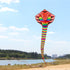 Besra Large Cobra Snake Kite, 52ft Colorful Rattlesnake Kite with Long Tails for Outdoor Fun