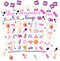 Sleepover Party Bingo Game, 24 Player Pajama Bingo Cards Set for Family Activity, Sleepover Party Supplies