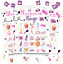 Sleepover Party Bingo Game, 24 Player Pajama Bingo Cards Set for Family Activity, Sleepover Party Supplies
