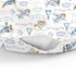Vintage Planes Airplanes Helicopters Nursing Pillow Covers for Boy Girl Retro Stars Plane Clouds Sky Nursery Slipcover