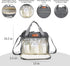 Small Diaper Bag Tote for Girls Baby Nappy Bag - Travel&Outdoor Stroller Organizer Cute Diaper Maternity Bag for Mom