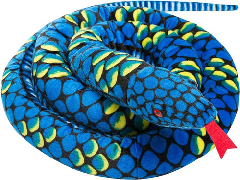 Plush Giant Snake, 110 Inch Realistic Stuffed Animal Toy, Gifts for Boys and Girls