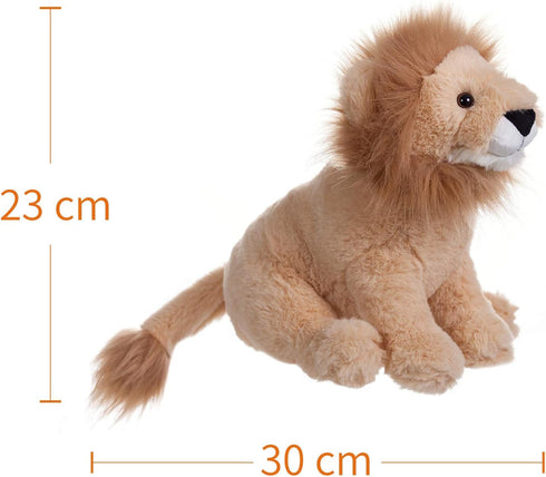 Apricot Lamb Toys 10 Inches Plush Lion Stuffed Animal - Soft Cuddly for Girls Boys (Yellow-Lion)