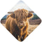 YETTASBIN Highland Cow Baby Towel, Ultra Soft Absorbent Cotton Baby Hooded Bath Towel
