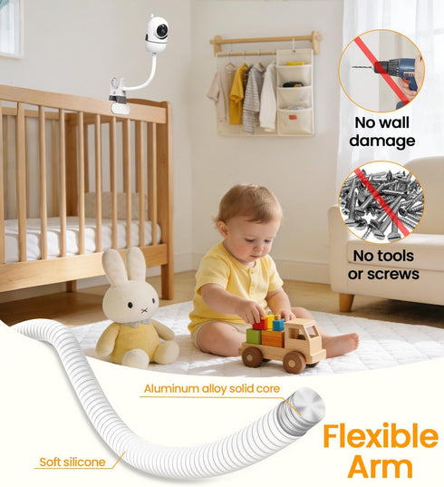 Yaekea HB6550/HB65/HB6560/HB40/HB6339,ANMEATE SM935E,Infant DXR-8 Flexible Baby Monitor Mount Compatible with HelloBaby