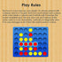 4 in a Row Game Big - Classic Board Game for Kids Ages 3-8, Includes 6 Spare Discs