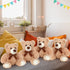7 Packs Zomiboo Plush Bear Stuffed Animals Plush Soft Cute Stuffed Dolls Birthday Party Decorations(Light Brown)