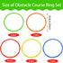Libima Obstacle Course Ring Set, Large Plastic Hoops for Gymnastics Practice, Educational Activities, 12 Pcs