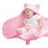 XMWEALTHY Cute Pink Plush Nursery Swaddle Blankets for Newborn Infant Girls Clothes