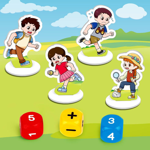Math Games for Kids 5-7, Addition & Subtraction Educational Learning Board Games for 1st Grade Boys and Girls Ages 5-8