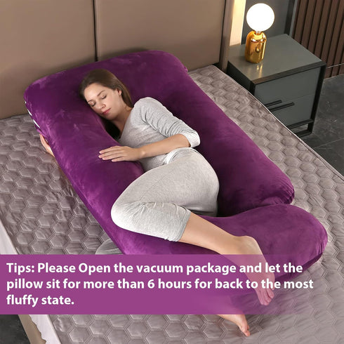 BATTOP Pregnancy Pillows for Sleeping,Full Body Pillow for Pregnancy Women with Removable Cover,Support