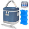 Mancro Breastmilk Cooler Bag with Ice Pack, Insulated Baby Bottle Bag Fits