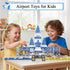 54PCS Set, 3-5 5-7 8-10 AFUNX Magnetic Tiles, Airport Theme Building Blocks Magnet Building Blocks and STEM Preschool